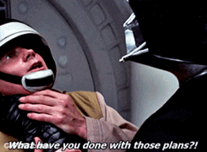 Darth Vader No Being Violent GIF