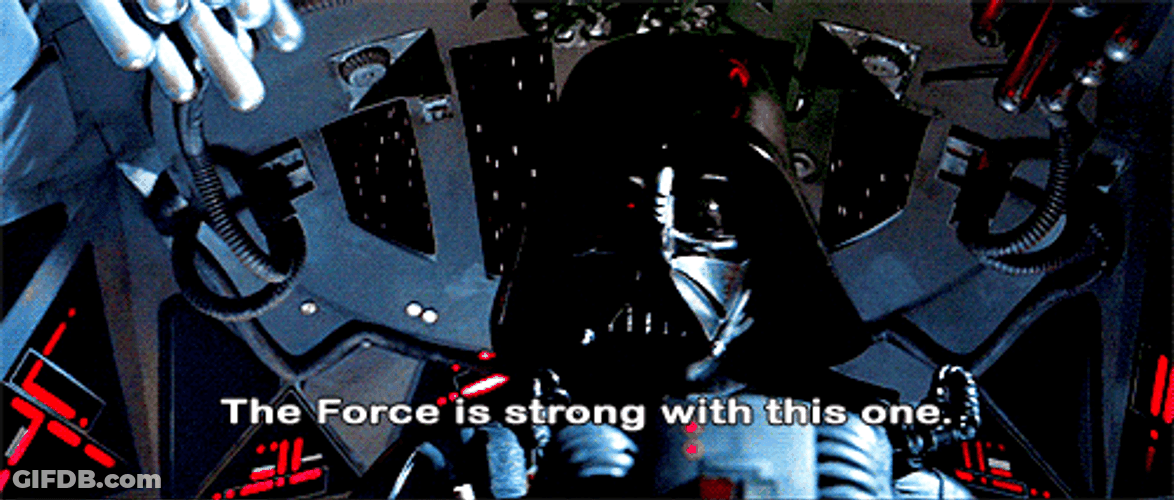 Darth Vader No The Force Is Strong GIF