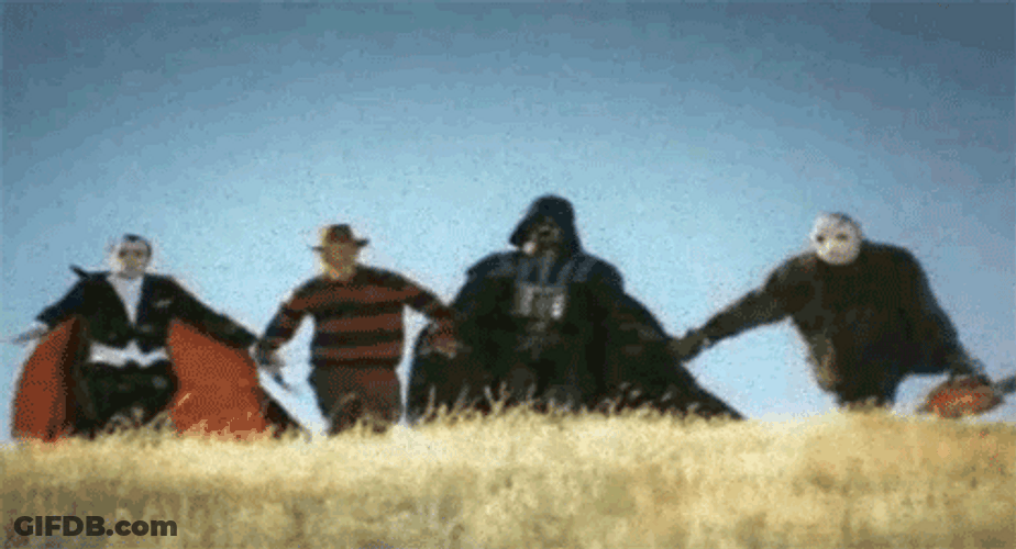 Darth Vader No Walking In A Field GIF