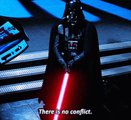 Darth Vader Noooo Conflict Now GIF