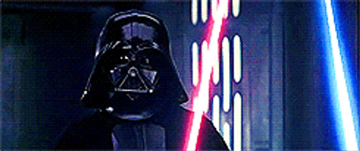 Darth Vader Noooo Fighting An Old Guy GIF