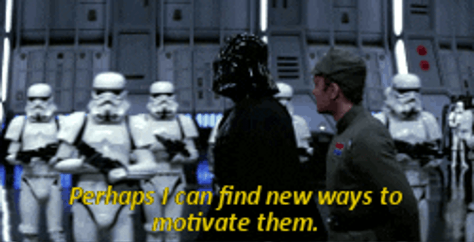 Darth Vader Noooo Motivate Them Soldiers GIF
