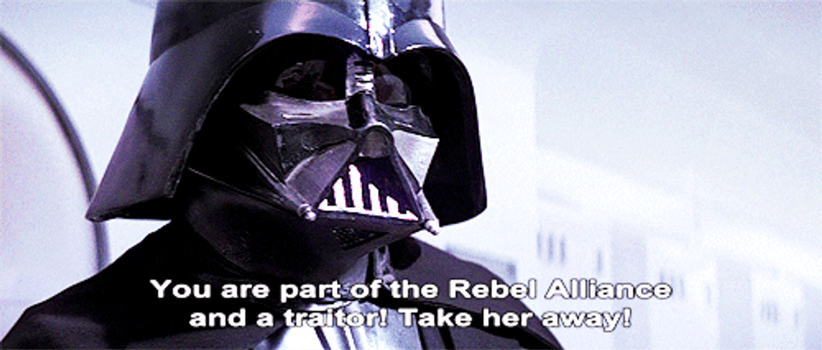 Darth Vader Noooo Rebel Alliance GIF