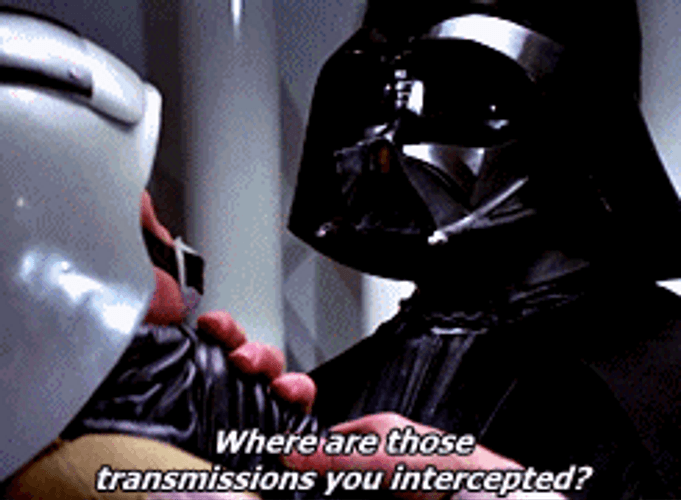 Darth Vader Noooo Transmissions Intercepted GIF