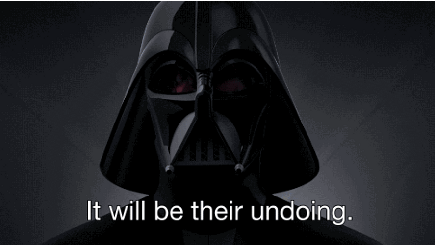 Darth Vader Noooo Undoing Speech GIF