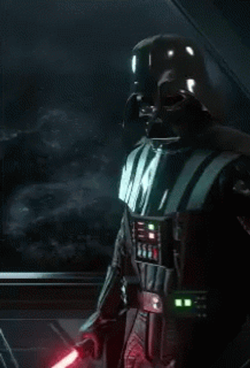 Darth Vader Ready For Fight GIF