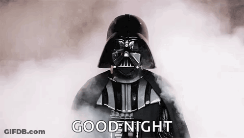Darth Vader Saying Good Night GIF