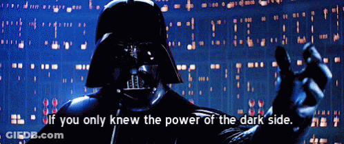 Darth Vader Says If You Only Knew The Power Of The Dark Side GIF