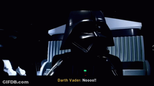 Darth Vader Says " Noooo " In A Video Game GIF