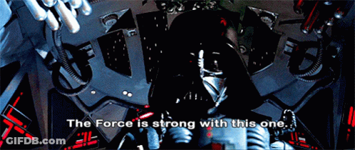 Darth Vader Says The Force Is Strong GIF