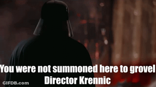 Darth Vader Says You Were Not Summoned Here To Grow GIF