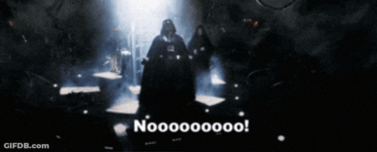 Darth Vader Screams No GIF