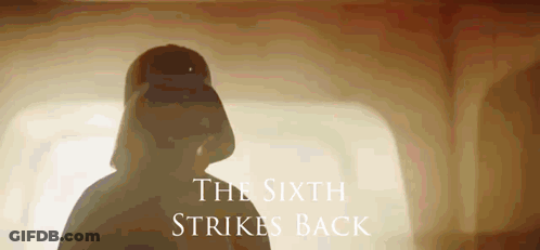 Darth Vader Silhouette The Sixth Strikes Back GIF