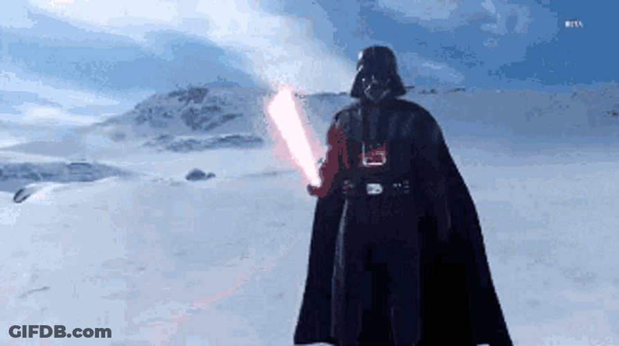 Darth Vader Snow Mountain GIF