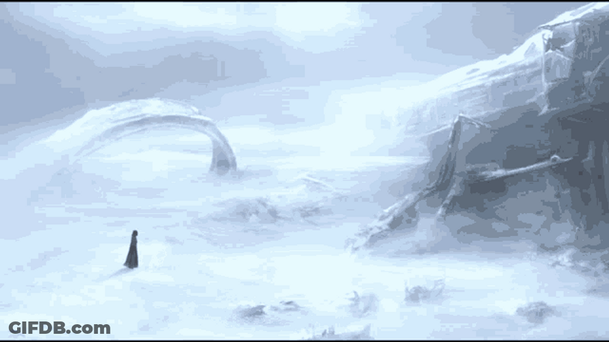 Darth Vader Snow Storm GIF