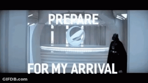 Darth Vader Standing Saying Prepare For My Arrival GIF