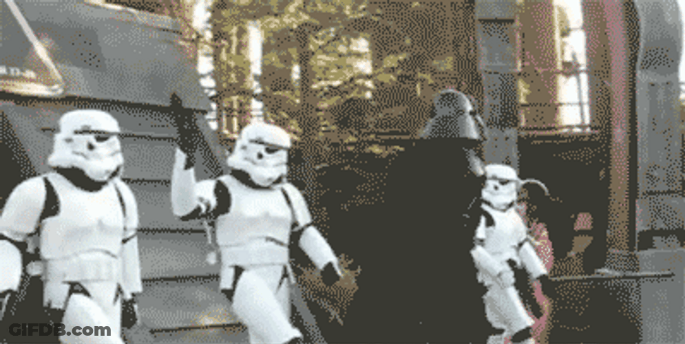 Darth Vader Stormtroopers Dance GIF