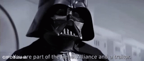 Darth Vader Talking About Rebel Alliance Traitor GIF