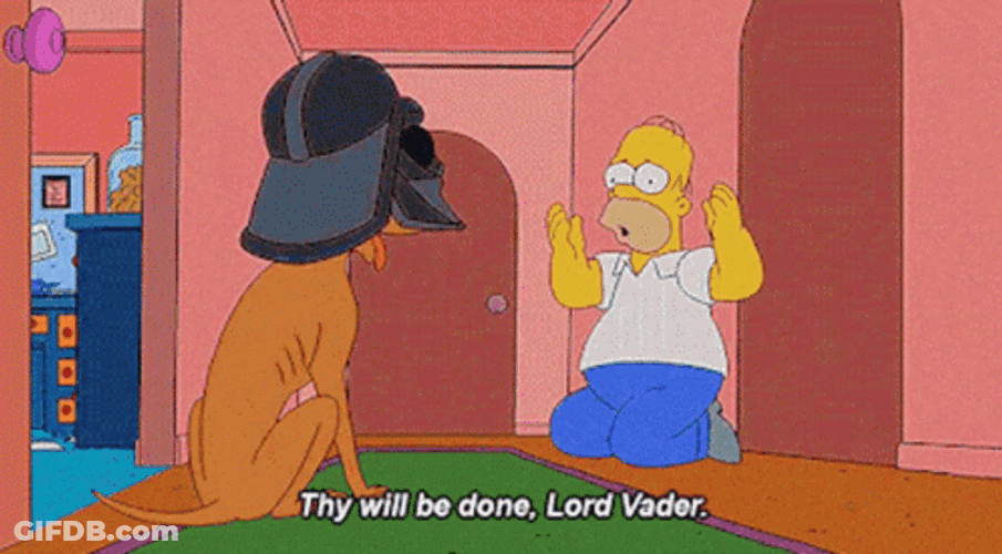 Darth Vader The Simpsons GIF