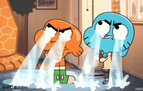 Darwin And Gumball Crying With Tears GIF