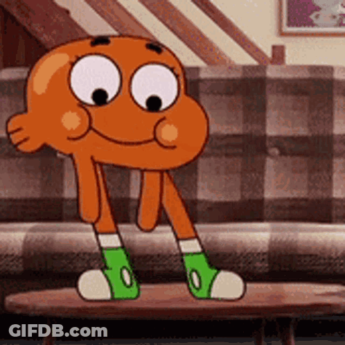 Darwin From The Amazing World Of Gumball Standing GIF
