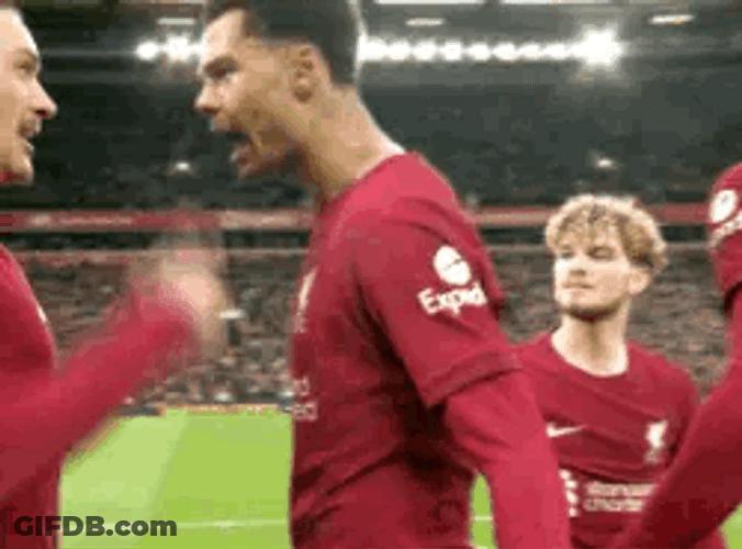 Darwin Núñez And His Teammates Laughing GIF