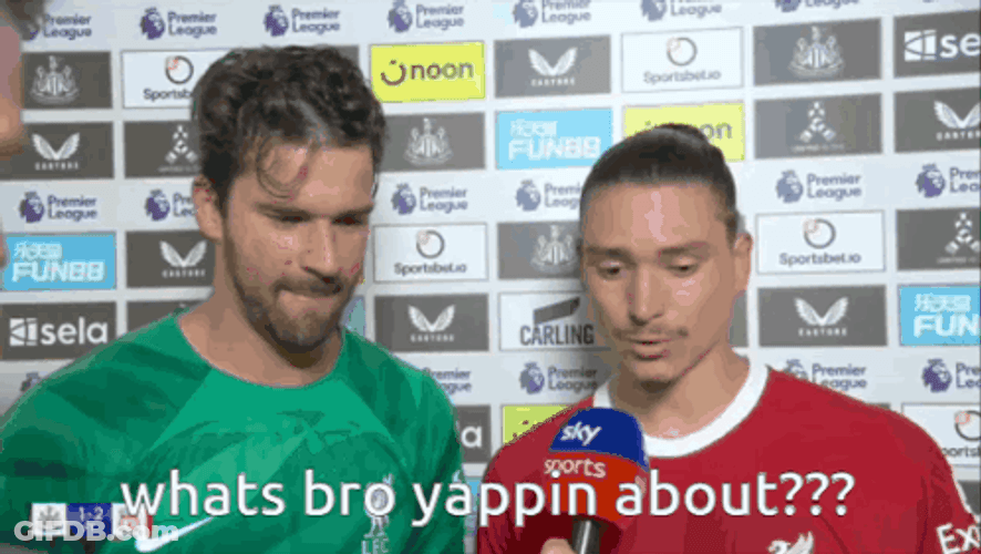 Darwin Núñez Interview GIF