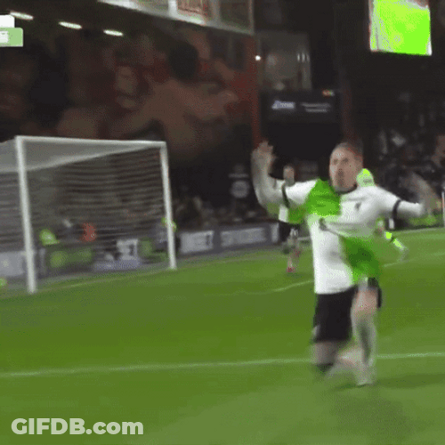 Darwin Núñez Knee Slide Celebration GIF