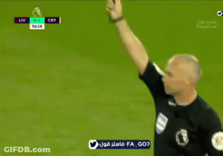 Darwin Núñez Receive Orange Card GIF