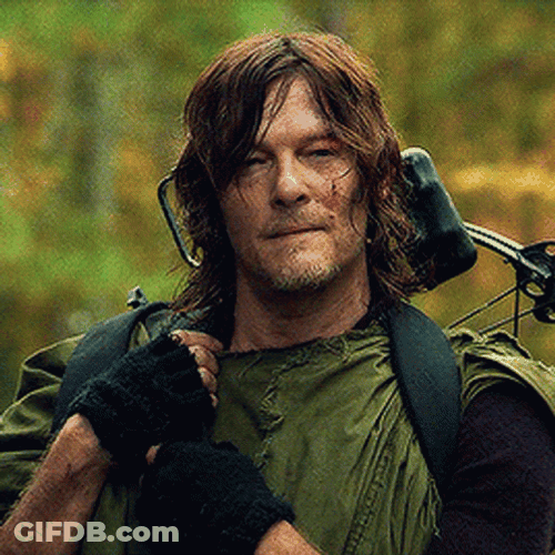 Daryl Dixon Listening To Others GIF