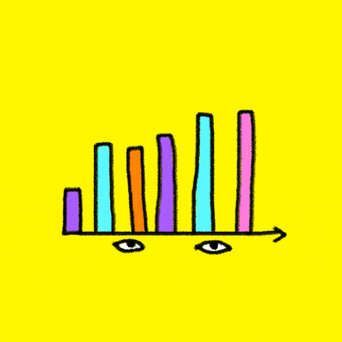 Data Goal Circle Bar Graph GIF