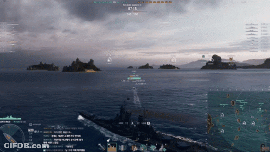 Data Of A Battleship Travelling GIF