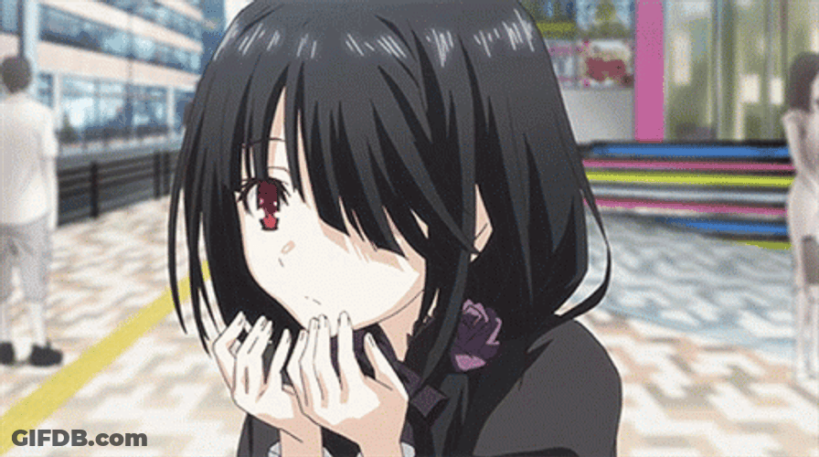 Date A Live Excited Happy Kurumi GIF