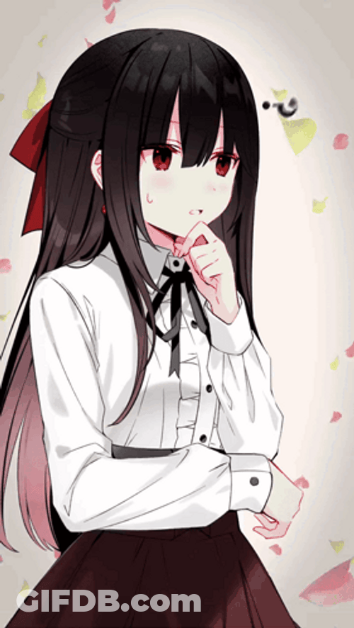 Date A Live Kurumi Cute Question Mark GIF