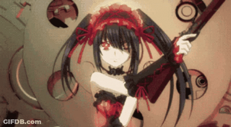 Date A Live Kurumi Iconic Time GIF