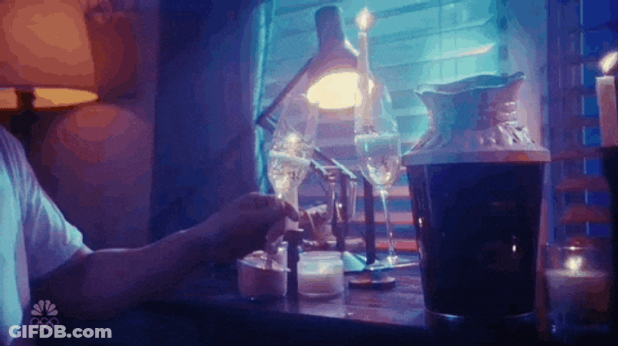 Date Clink Shot Glass GIF