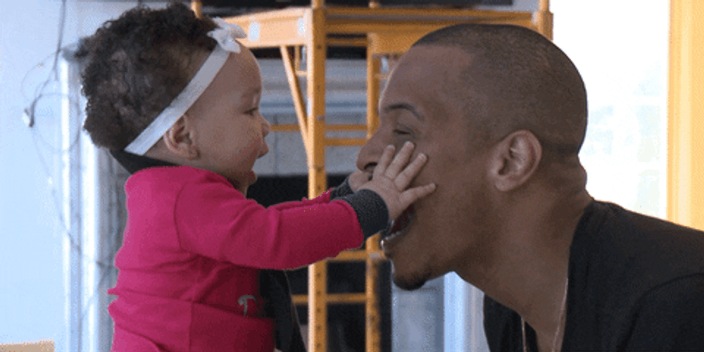 Daughter Playing Happy Father's Day GIF