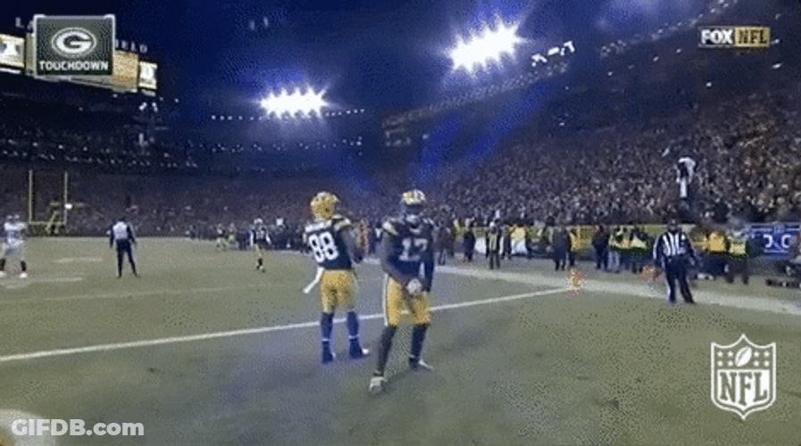 Davante Adams Flexing Biceps GIF