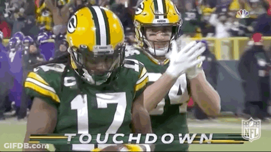 Davante Adams Touchdown Dance GIF