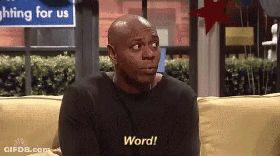 Dave Chapelle Word GIF