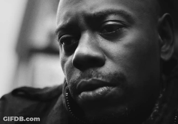 Dave Chappelle Frown Face GIF