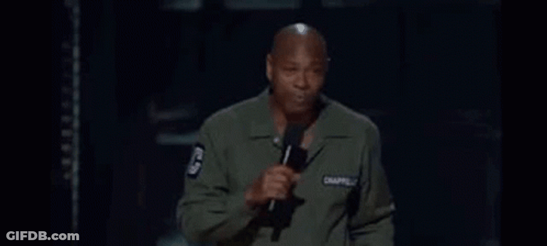Dave Chappelle Laughing Hilariously GIF