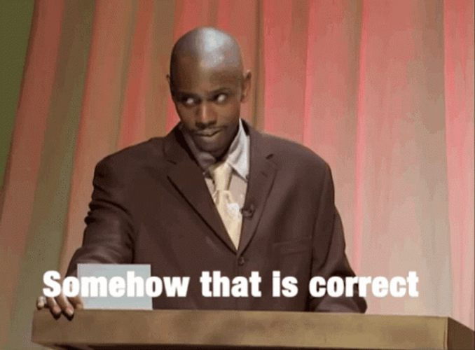 Dave Chappelle Somehow That Is Correct GIF