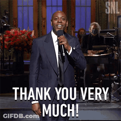 Dave Chappelle Thank You Very Much GIF