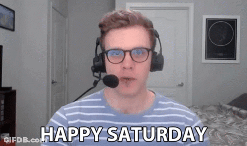 Dave Olson Happy Working Saturday GIF