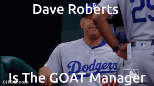 Dave Roberts Goat Manager Dodgers GIF