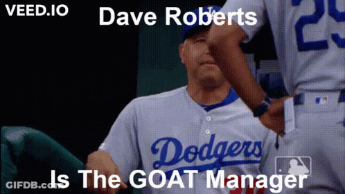 Dave Roberts Goat Manager Dodgers GIF