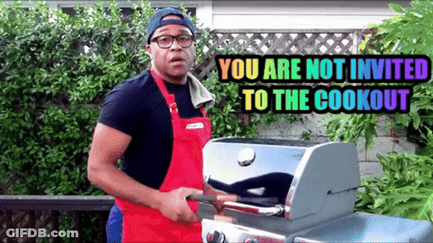 Dave's Chappelle Not Here Man Cookout GIF