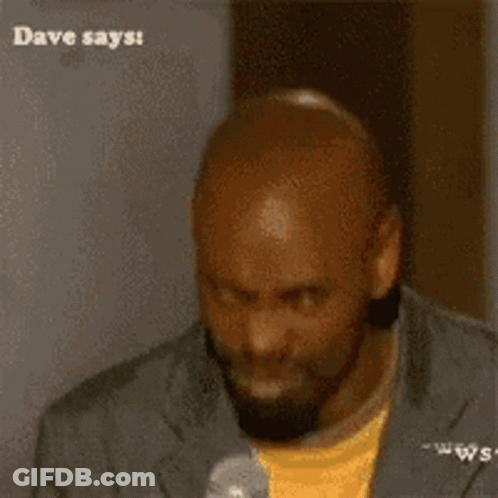 Dave Says Nah Man While Holding A Microphone In Front Of Him GIF