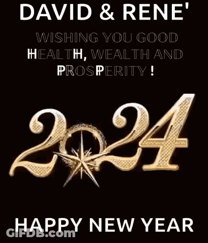 David And Rene Wishing Good Health Wealth Prosperity 2024 GIF